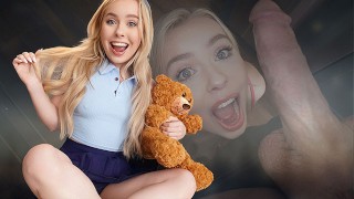 Tiny Teen Haley Spades Teases Stepdaddy And Rubbs Her Wet Pussy In Front Of Him – DadCrush